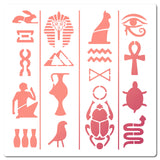 Egypt Theme PET Drawing Painting Stencils