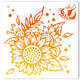 Sunflower Pattern Drawing Painting Stencils