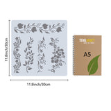Floral Pattern Drawing Painting Stencils