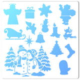 Snowman Drawing Painting Stencils