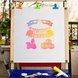 Thanksgiving Day Themed Drawing Painting Stencils