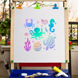 Sea Animals Drawing Painting Stencils