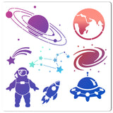 Space Theme Drawing Painting Stencils