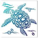 Sea Turtle Pattern Drawing Painting Stencils