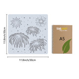 Fireworks Pattern Drawing Painting Stencils