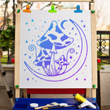 Mushroom Pattern Drawing Painting Stencils