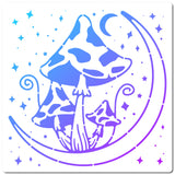 Mushroom Pattern Drawing Painting Stencils