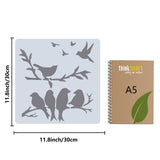 Bird Pattern Drawing Painting Stencils