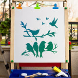 Bird Pattern Drawing Painting Stencils