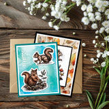 Rubber Clear Stamps, for Card Making Decoration DIY Scrapbooking, Squirrel, 22x18x0.8cm