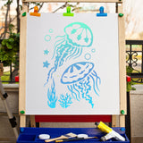 Jellyfish Pattern Drawing Painting Stencils