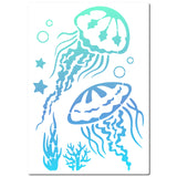 Jellyfish Pattern Drawing Painting Stencils