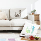 Sea Horse Pattern Drawing Painting Stencils