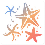 Starfish Pattern Drawing Painting Stencils