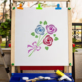 Rose Pattern Drawing Painting Stencils