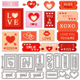 Valentine's Day Stamp Theme Cutting Dies