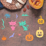 Halloween Pumpkin & Cat Carbon Steel Cutting Dies Stencils, for DIY Scrapbooking, Photo Album, Decorative Embossing Paper Card, Greeting Card Mold, 109x159x0.8mm