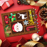 Christmas Theme Carbon Steel Cutting Dies Stencils, for DIY Scrapbooking, Photo Album, Decorative Embossing Paper Card, Greeting Card Mold, Mixed Shapes, 104~154x105~110x0.8mm, 4pcs/set