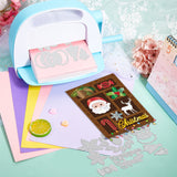 Christmas Theme Carbon Steel Cutting Dies Stencils, for DIY Scrapbooking, Photo Album, Decorative Embossing Paper Card, Greeting Card Mold, Mixed Shapes, 104~154x105~110x0.8mm, 4pcs/set