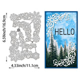 Snowflake Carbon Steel Cutting Dies Stencils, for DIY Scrapbooking, Photo Album, Decorative Embossing Paper Card, Greeting Card Mold, 169x111x0.8mm