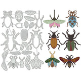 Insects Carbon Steel Cutting Dies Stencils, for DIY Scrapbooking, Photo Album, Decorative Embossing Paper Card, Greeting Card Mold, 163x118x0.8mm