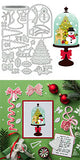 Christmas Glass Dome Theme Carbon Steel Cutting Dies Stencils, for DIY Scrapbooking, Photo Album, Decorative Embossing Paper Card, Greeting Card Mold, Snowman, 163x117x0.8mm