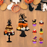 Christmas Cake Carbon Steel Cutting Dies Stencils, for DIY Scrapbooking, Photo Album, Decorative Embossing Paper Card, Greeting Card Mold, Food, 94~110x70~145x0.8mm, 2pcs/set