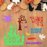 Halloween Castle Carbon Steel Cutting Dies Stencils, for DIY Scrapbooking, Photo Album, Decorative Embossing Paper Card, Greeting Card Mold, Castle, 84~112x92~95x0.8mm, 2pcs/set