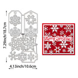 Christmas Theme Carbon Steel Cutting Dies Stencils, for DIY Scrapbooking, Photo Album, Decorative Embossing Paper Card, Greeting Card Mold, Snowflake, 187x106x0.8mm