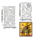 Halloween Theme Carbon Steel Cutting Dies Stencils, for DIY Scrapbooking, Photo Album, Decorative Embossing Paper Card, Greeting Card Mold, Pumpkin, 154~186x97~109x0.8mm, 2pcs/set