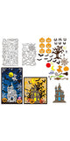 Halloween Theme Carbon Steel Cutting Dies Stencils, for DIY Scrapbooking, Photo Album, Decorative Embossing Paper Card, Greeting Card Mold, Pumpkin, 154~186x97~109x0.8mm, 2pcs/set