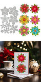 Christmas Theme Carbon Steel Cutting Dies Stencils, for DIY Scrapbooking, Photo Album, Decorative Embossing Paper Card, Greeting Card Mold, Flower, 166x111x0.8mm