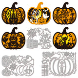 Halloween Pumpkin Carbon Steel Cutting Dies Stencils, for DIY Scrapbooking, Photo Album, Decorative Embossing Paper Card, 94~110x113~159x0.8mm,  3pcs/set