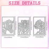 Animals Carbon Steel Cutting Dies Stencils, for DIY Scrapbooking, Photo Album, Decorative Embossing Paper Card, Mixed Shapes, 135x90x0.8mm, 3pcs/set