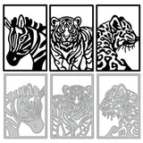 Animals Carbon Steel Cutting Dies Stencils, for DIY Scrapbooking, Photo Album, Decorative Embossing Paper Card, Mixed Shapes, 135x90x0.8mm, 3pcs/set