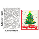 Christmas Tree Carbon Steel Cutting Dies Stencils, for DIY Scrapbooking, Photo Album, Decorative Embossing Paper Card, 138x110x0.8mm