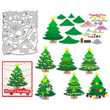 Christmas Tree Carbon Steel Cutting Dies Stencils, for DIY Scrapbooking, Photo Album, Decorative Embossing Paper Card, 138x110x0.8mm