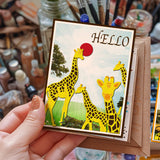 Giraffe Carbon Steel Cutting Dies Stencils, for DIY Scrapbooking, Photo Album, Decorative Embossing Paper Card, Giraffe, 159~189x112~115x0.8mm, 2pcs/set