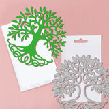 Tree of Life Carbon Steel Cutting Dies Stencils, for DIY Scrapbooking, Photo Album, Decorative Embossing Paper Card, 108~109x108~110x0.8mm, 4pcs/set