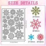 Snowflake Carbon Steel Cutting Dies Stencils, for DIY Scrapbooking, Photo Album, Decorative Embossing Paper Card, 144x104x0.8mm