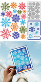 Snowflake Carbon Steel Cutting Dies Stencils, for DIY Scrapbooking, Photo Album, Decorative Embossing Paper Card, 144x104x0.8mm