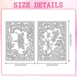 Carbon Steel Cutting Dies Stencils, for DIY Scrapbooking, Photo Album, Decorative Embossing Paper Card, Dragonfly, 147x107x0.8mm, 2pcs/set