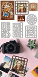 Film Theme Carbon Steel Cutting Dies Stencils, for DIY Scrapbooking, Photo Album, Decorative Embossing Paper Card, Mixed Shapes, 97~139x87~110x0.8mm, 4pcs/set