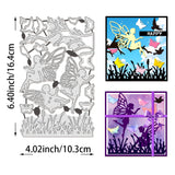 Fairy & Grass Carbon Steel Cutting Dies Stencils, for DIY Scrapbooking, Photo Album, Decorative Embossing Paper Card, 164x103x0.8mm