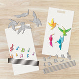 Bird Carbon Steel Cutting Dies Stencils, for DIY Scrapbooking, Photo Album, Decorative Embossing Paper Card, 110x160x0.8mm