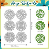 Flower Carbon Steel Cutting Dies Stencils, for DIY Scrapbooking, Photo Album, Decorative Embossing Paper Card, 109x161x0.8mm