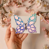 2Pcs 2 Styles Butterfly Carbon Steel Cutting Dies Stencils, for DIY Scrapbooking, Photo Album, Decorative Embossing Paper Card, Stainless Steel Color, 106x174x0.8mm, 1pc/style