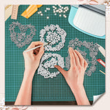 Flower Theme Carbon Steel Cutting Dies Stencils, for DIY Scrapbooking, Photo Album, Decorative Embossing Paper Card, Mixed Shapes, 97~134x92~117x0.8mm, 4pcs/set