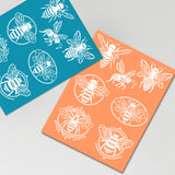 Bees Silk Screen Printing Stencil