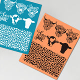 Cattle Silk Screen Printing Stencil
